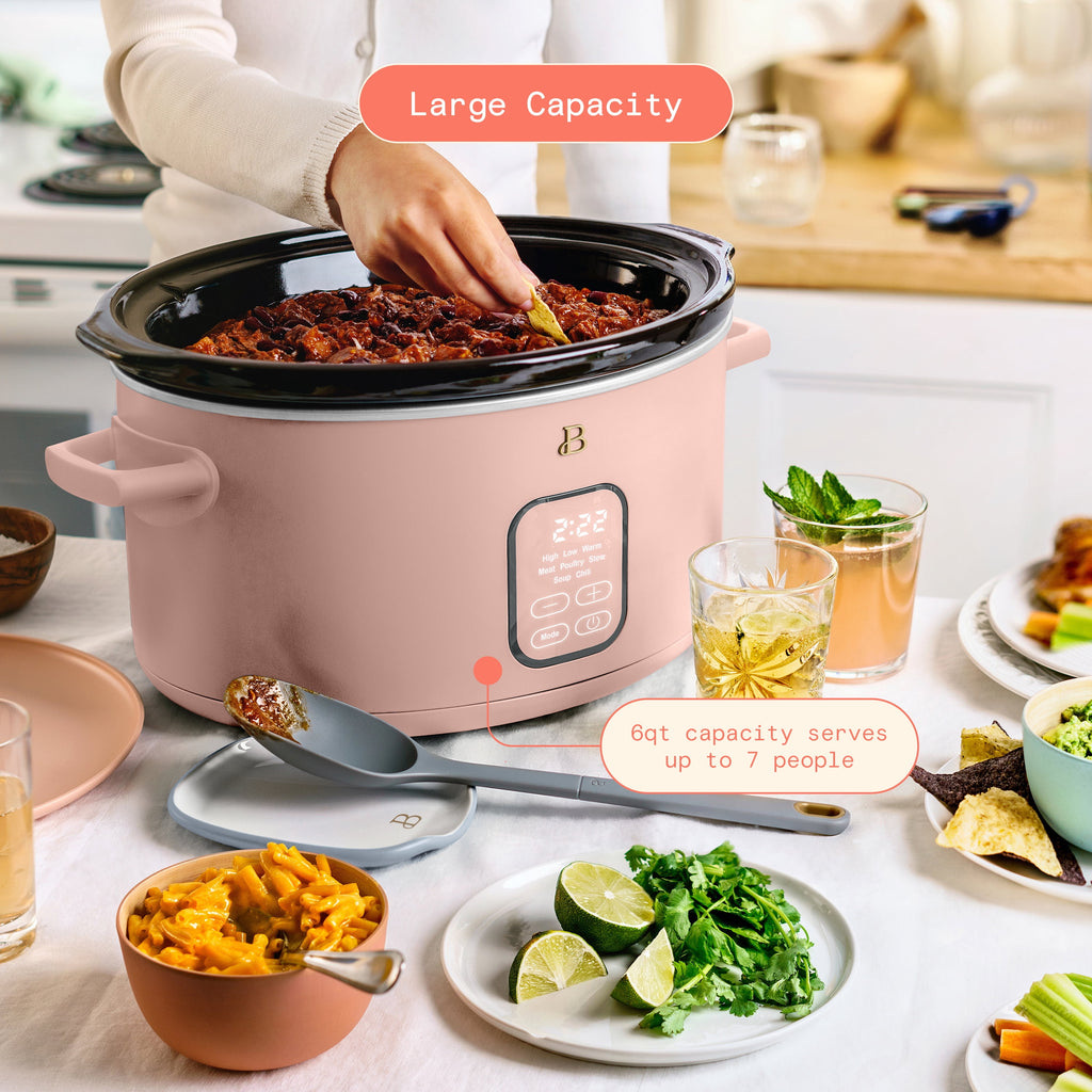 Beautiful 6 Qt Programmable Slow Cooker, Thyme Green by Drew Barrymore