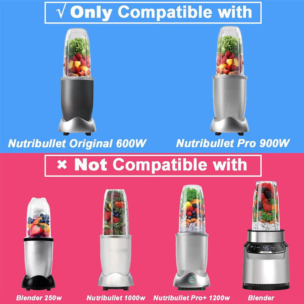 2 Pack Blender Replacement Parts for Nutribullet Blender, 24OZ Cup with Replacement Extractor Blade Compatible with Nutribullet 600W 900W Blenders