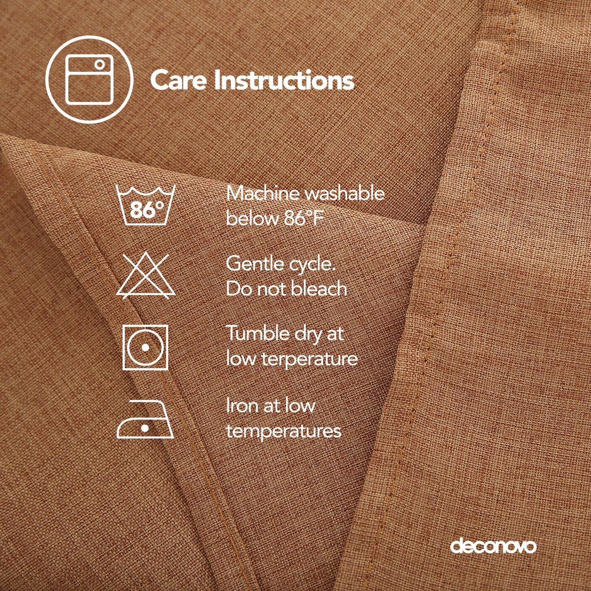 Deconovo Square Tablecloth with Waterproof Finish, Easy-Clean Polyester Table Cover, 54 x 54 Inch, Dark Gray