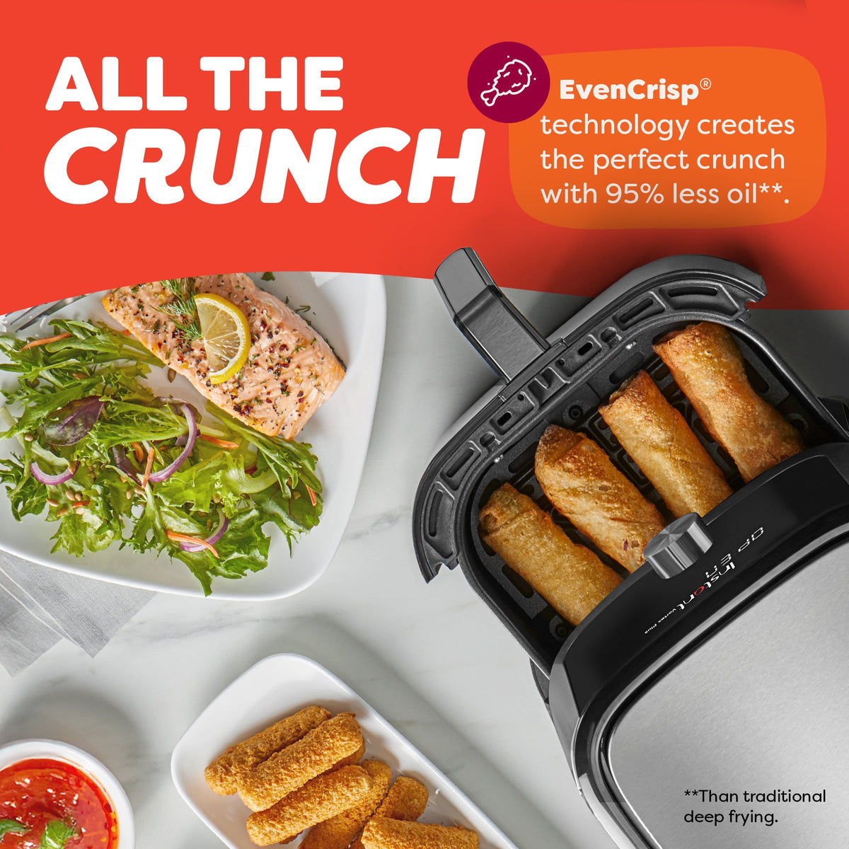 Instant Pot® 4Qt Vortex® Plus 6-in-1 Mini Air Fryer, Air Fry, Crisps, Broils, Roasts, Dehydrates, Bakes, Reheats, Stainless Steel, 4 Quarts