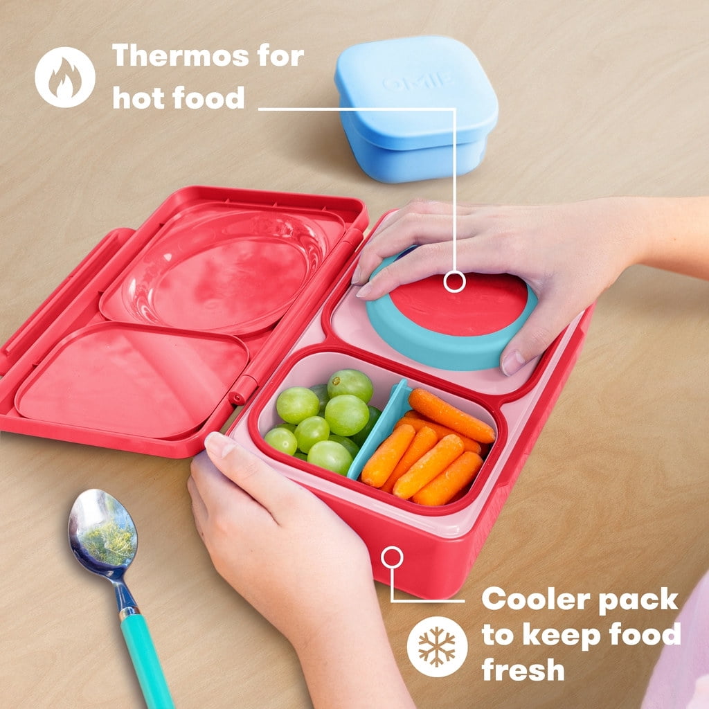 OmieBox UP is an Insulated Bento Lunch Box with a 12oz Thermos - Cosmic Blue by OmieLife
