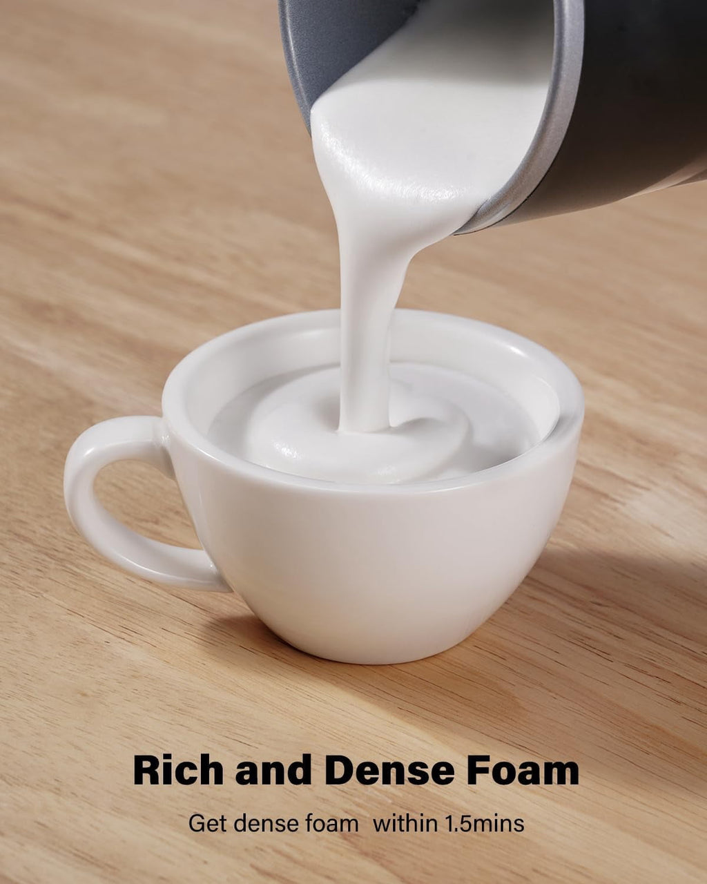 Automatic Milk Frother & Steamer, 4-in-1 Hot Cold Foam Maker – 10oz with 30-Min Keep Warm, Strix Temp Control, Non-Stick
