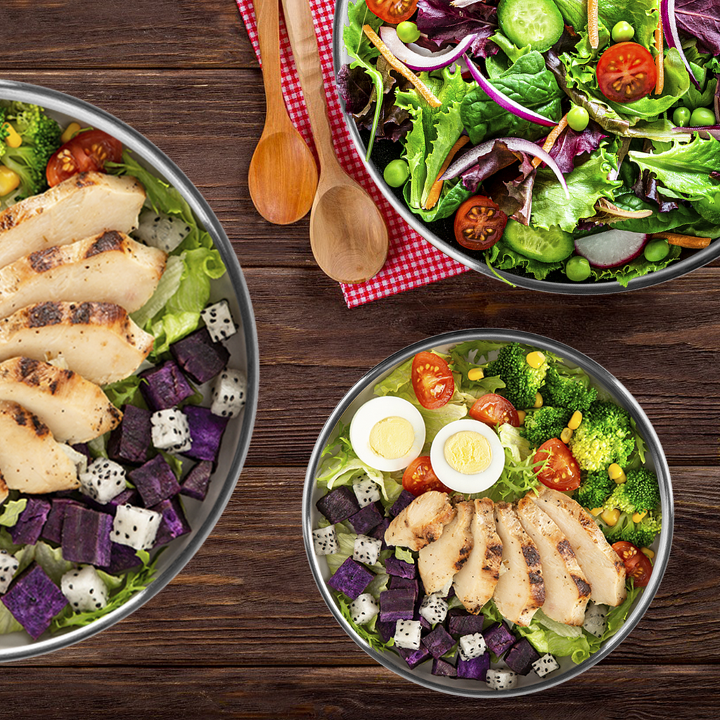 Stainless Steel Mixing Bowls Set, TINANA 6 Pack Mixing Bowls with Lids, Metal Nesting Storage Bowls for Kitchen, 4.5/3/2.5/2/1.5/0.75QT, Great for Prep, Baking, Serving, Multicolor