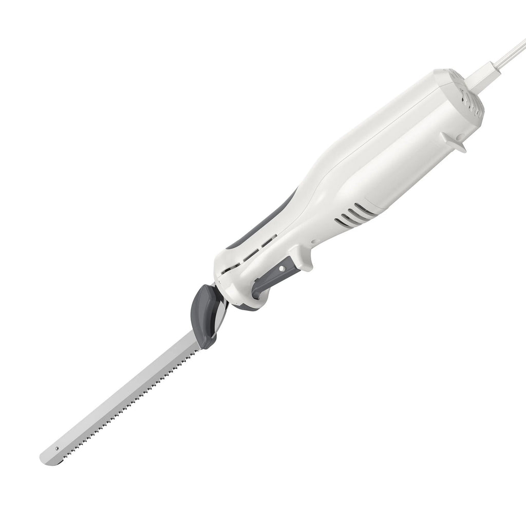BLACK+DECKER 9-Inch Electric Carving Knife, Stainless Steel, White