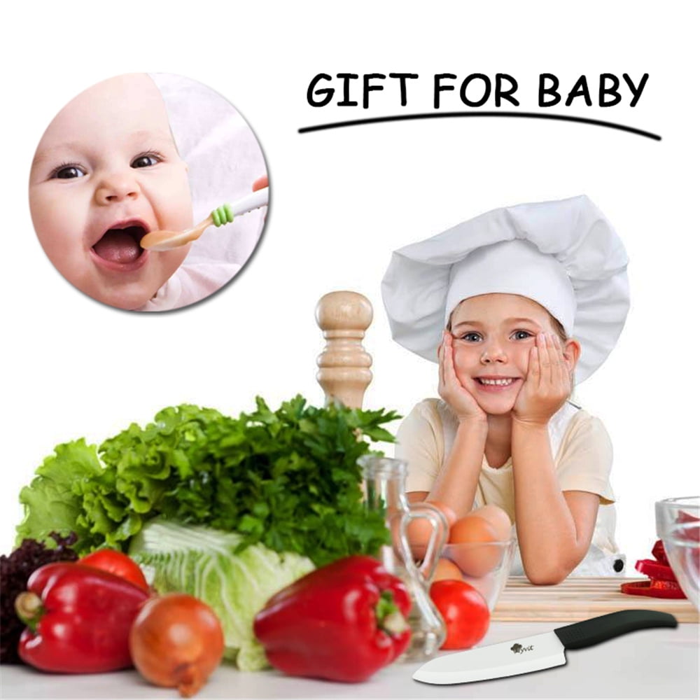 Ceramic Kitchen Knife 6 inch Chef Knife with Cover Fruit Paring Knife for Cutting Slicing Cheese Lettuce Vegetable