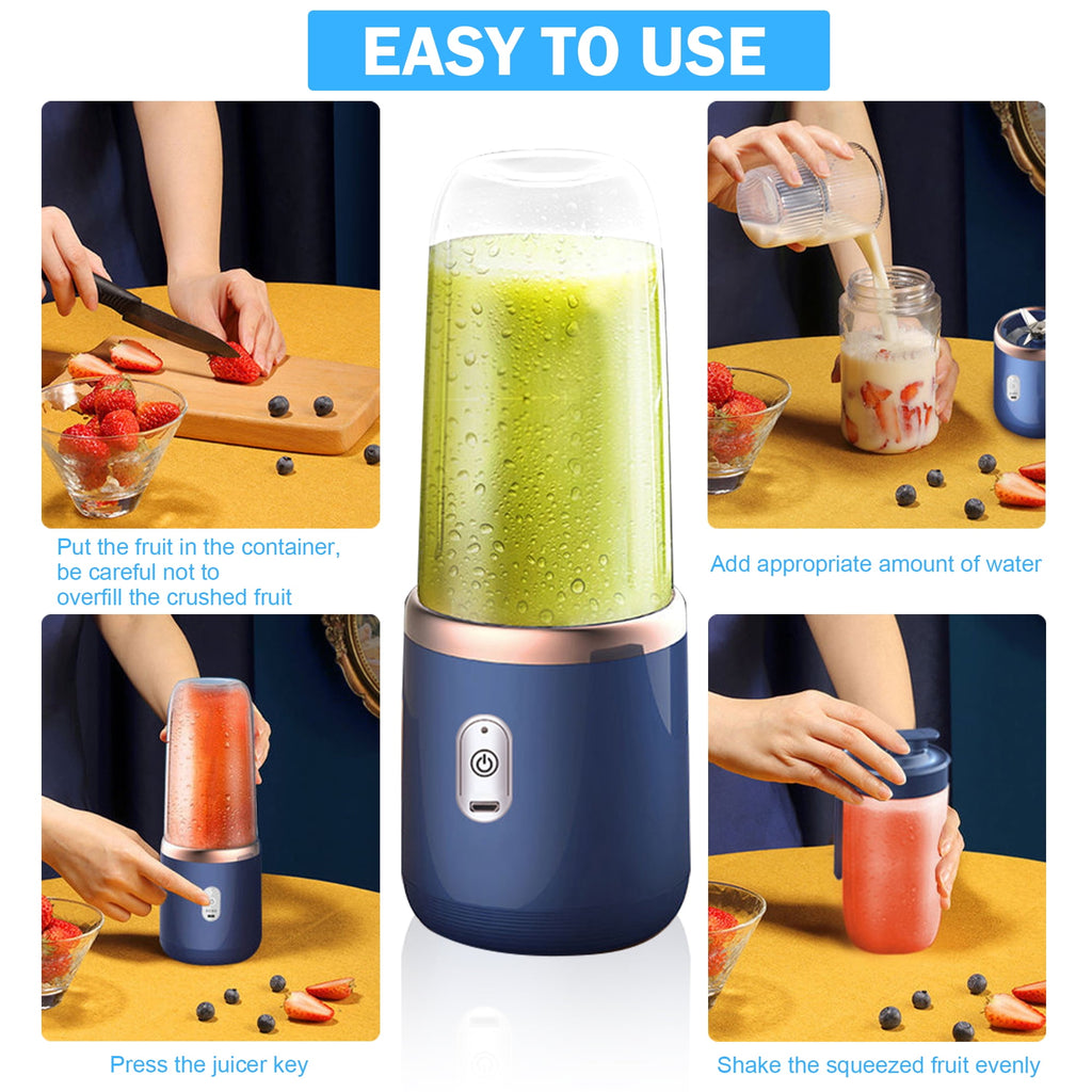 VIIWII Personal Blender for Smoothies Juice Portable Rechargeable Mini Bullet Blenders Cup