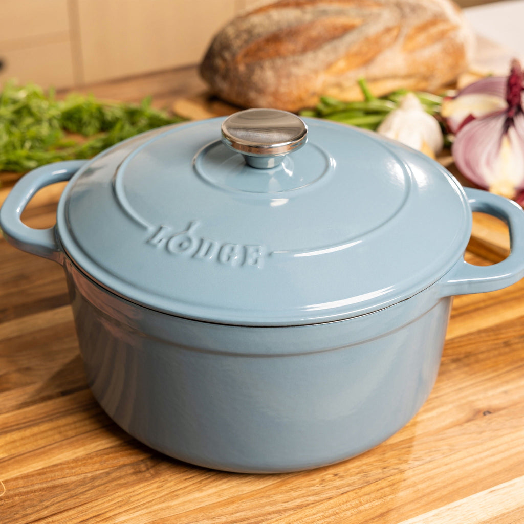 Lodge Cast Iron 5.5qt Indigo Enameled Dutch Oven