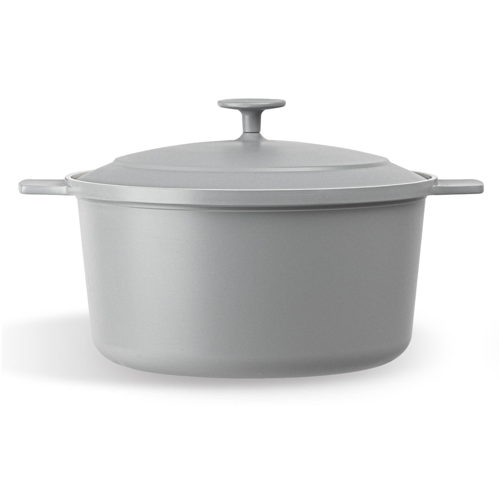 Gotham Steel Ceramic Hammered 5 Qt Lightweight Dutch Oven Pot with Lid & Holders, Oven Safe & Even Heat Retaining Dutch Oven for Bread Baking Sourdough, Soup, 70% Lighter than Cast Iron, Navy