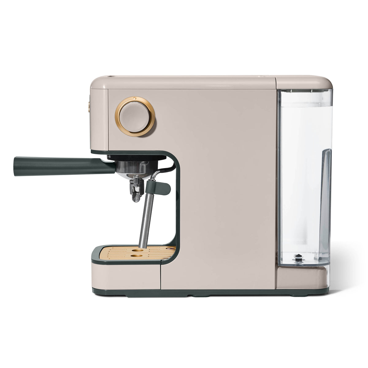 Beautiful by Drew Barrymore Slim Espresso Machine, 20-Bar Pressure, Black Sesame