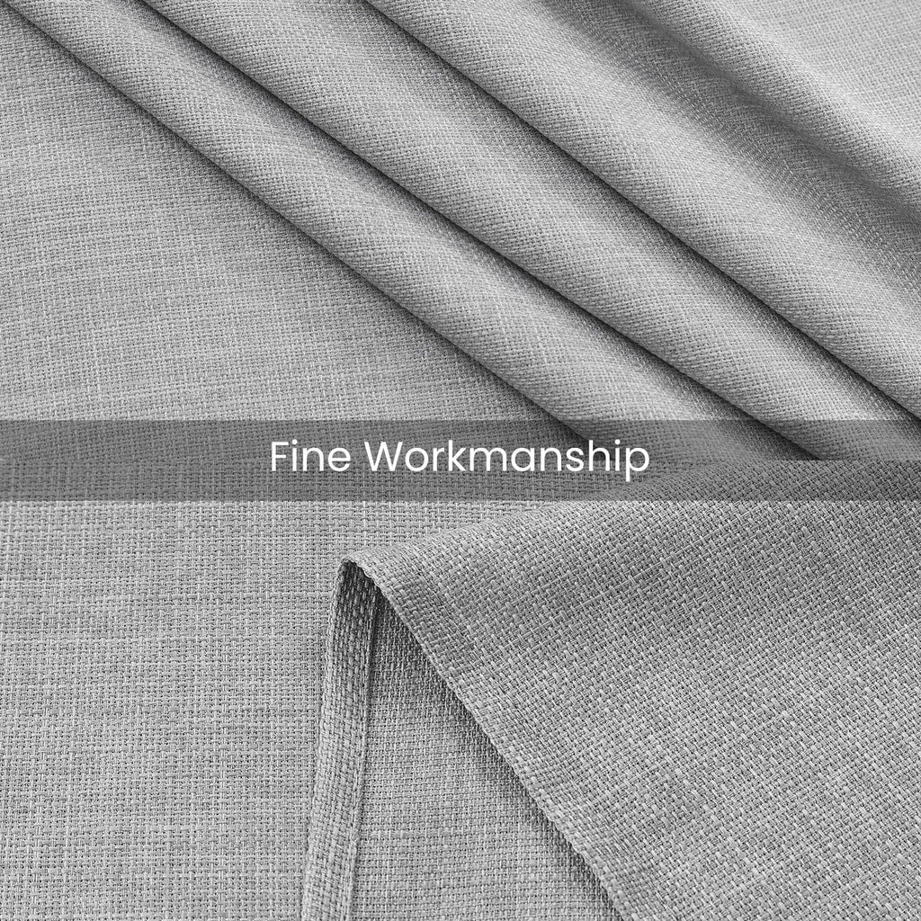 Smiry Rectangular Linen Tablecloths, Waterproof Wrinkle Free Table Cloth, Stain Resistant Fabric Table Cover, 52"x70", Beige