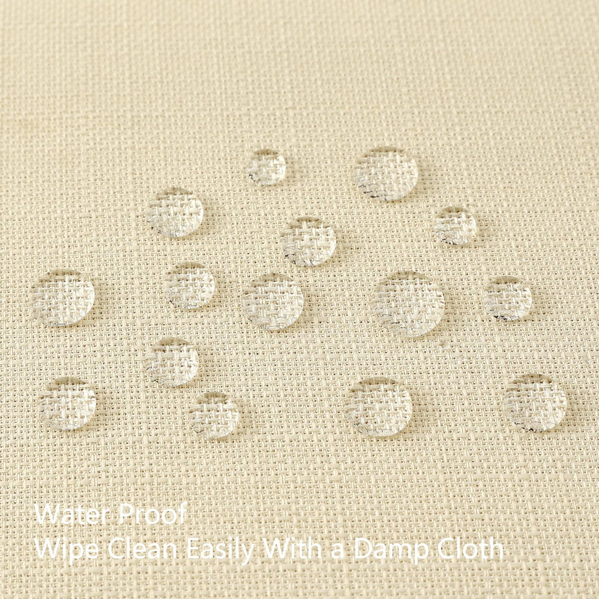 Smiry Rectangular Linen Tablecloths, Waterproof Wrinkle Free Table Cloth, Stain Resistant Fabric Table Cover, 52"x70", Beige