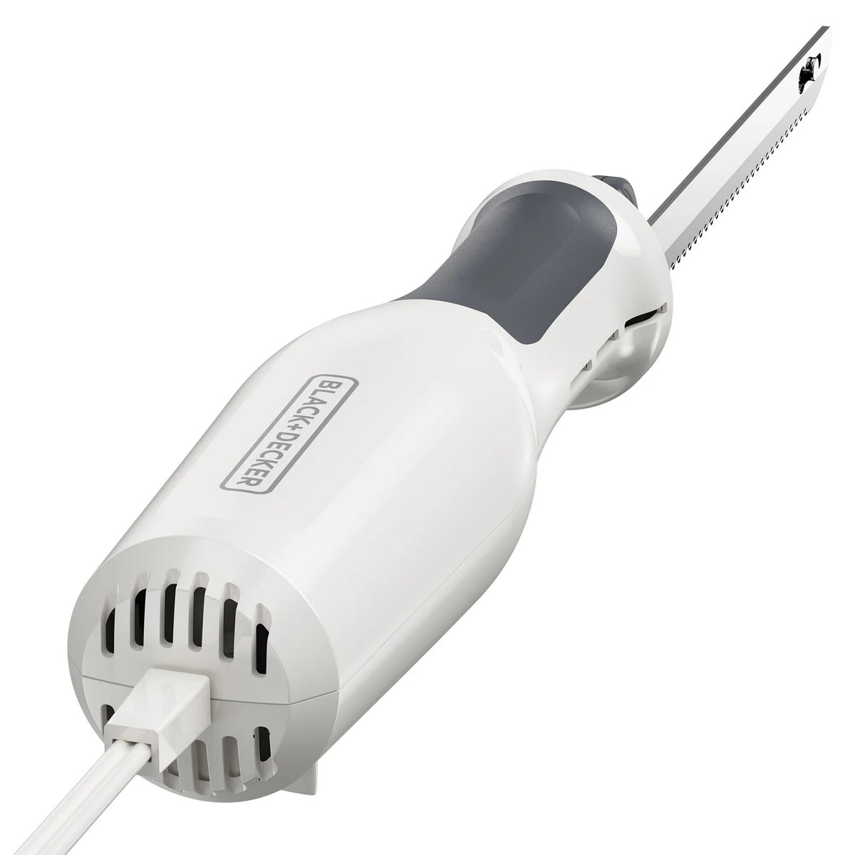 BLACK+DECKER 9-Inch Electric Carving Knife, Stainless Steel, White