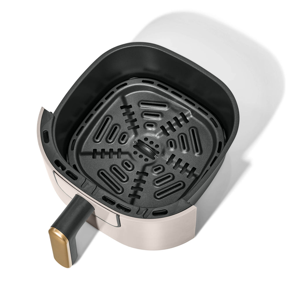 Beautiful 3 Qt Air Fryer with TurboCrisp Technology, EverGood Non-Toxic Ceramic Nonstick Coating, Chocolate by Drew Barrymore