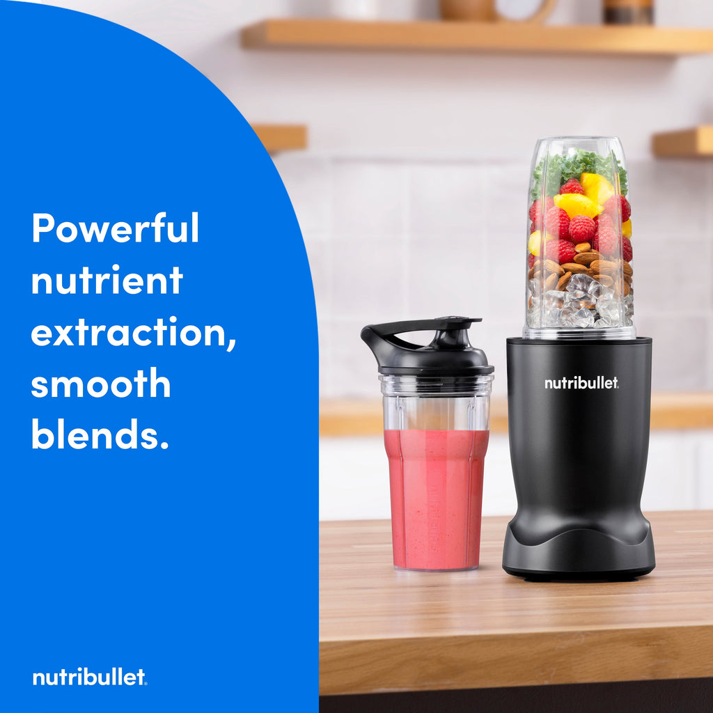 nutribullet Turbo Single Serve Blender NB10400AK, 1000W Matte Black