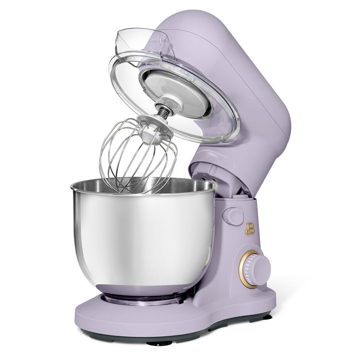 Beautiful 3.5 Qt Stand Mixer with Flat Beater, Dough Hook, Balloon Whisk, Chocolate by Drew Barrymore