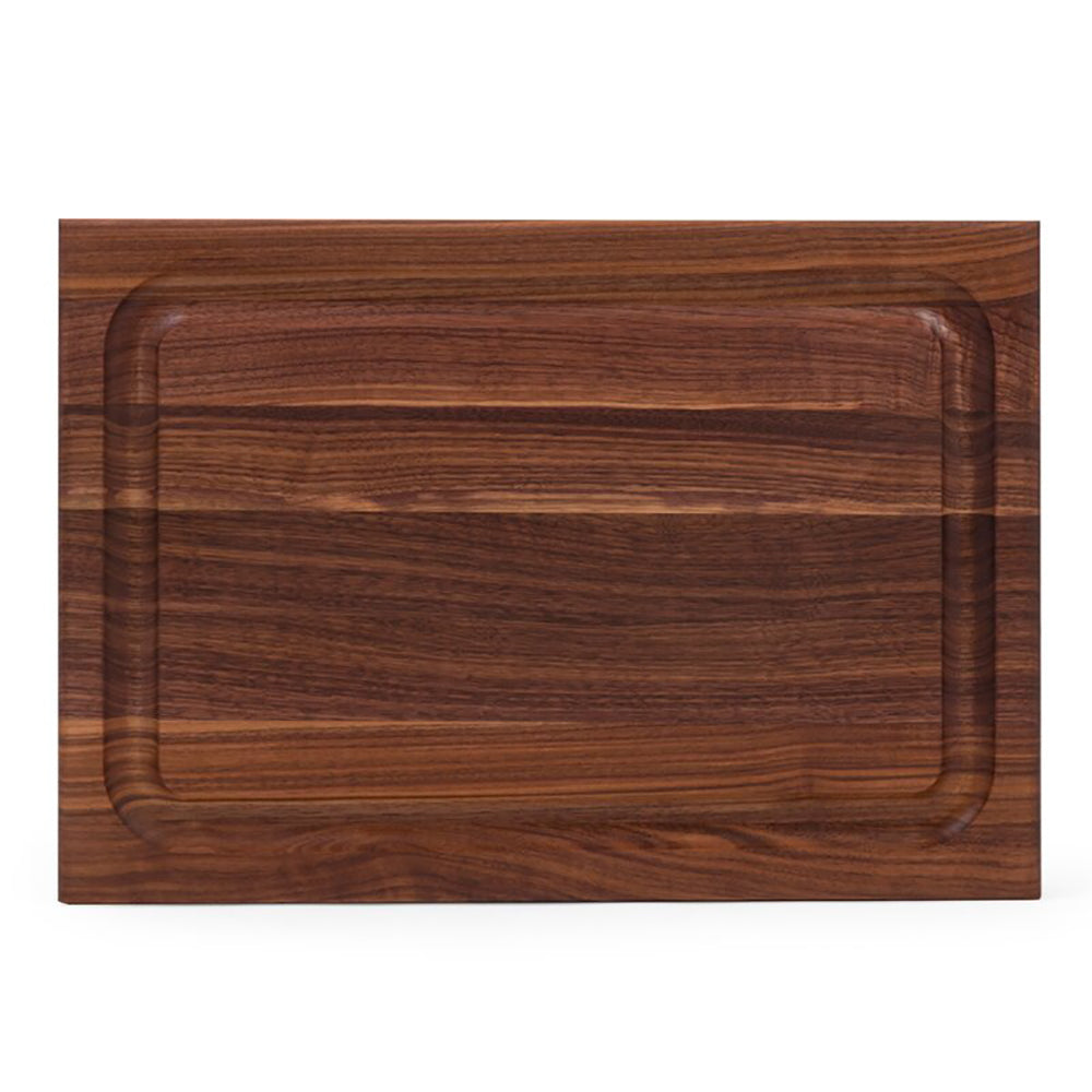 John Boos BBQ Collection Reversible Wood Cutting Board,Juice Groove, Walnut