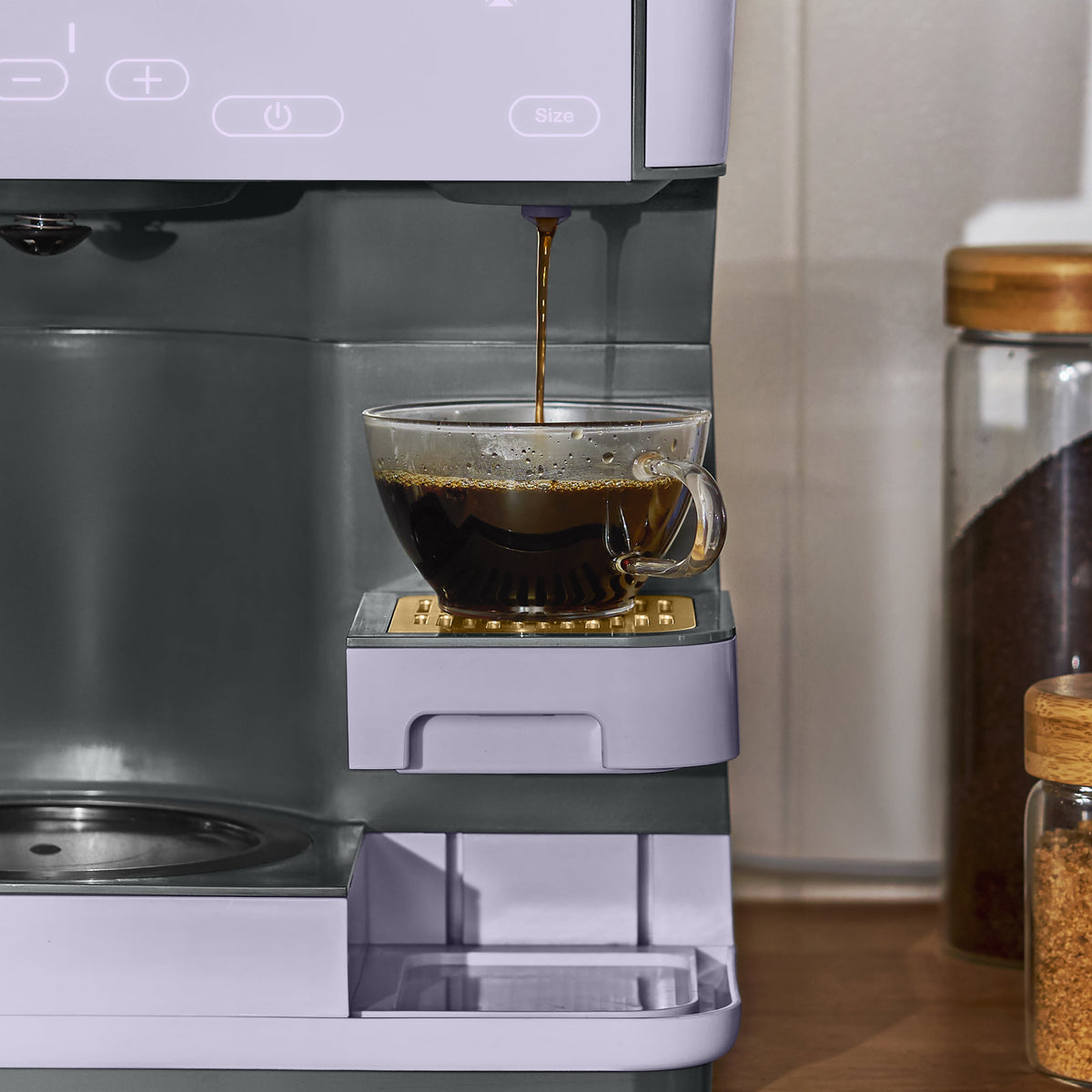 Beautiful by Drew Barrymore Multi-Brew 12-Cup Programmable Drip & Single-Serve Coffee Maker, White Icing