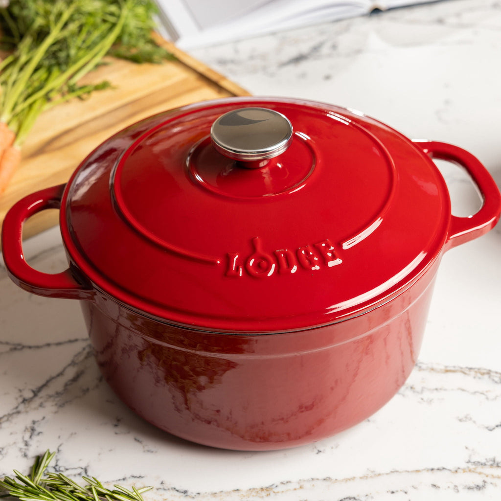 Lodge Cast Iron 5.5qt Indigo Enameled Dutch Oven