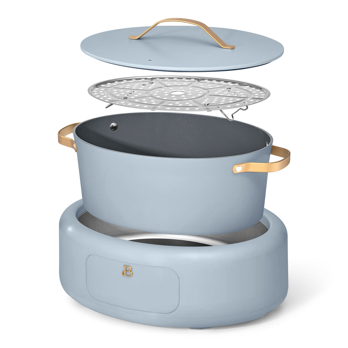 Beautiful 10 in 1, 6 Qt Electric Multi-Cooker, Thyme Green by Drew Barrymore