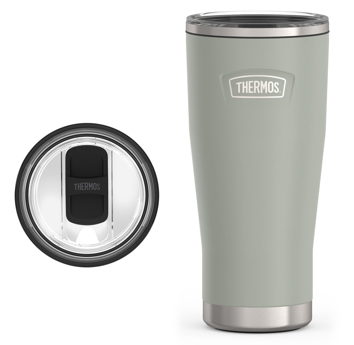 Thermos Stainless Steel Tumbler, w/ Slide Lock Lid, Graphite, 24 oz