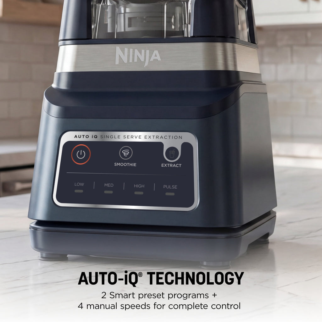 Ninja Professional Plus DUO 72-Oz Blender, Smoothies, Ice Crush, 2 Auto-iQ Preset Programs, 4 Speeds, 1400PW, BN750NV Navy