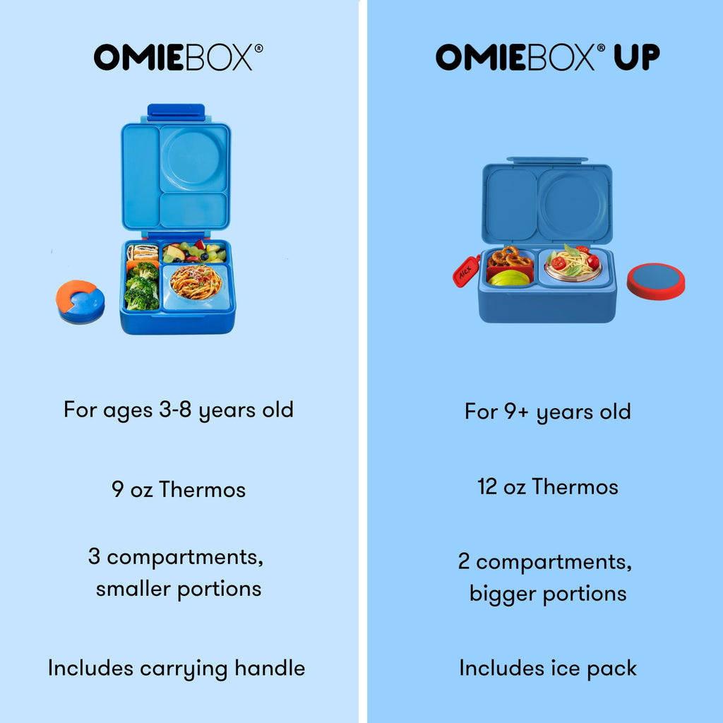 OmieBox UP is an Insulated Bento Lunch Box with a 12oz Thermos - Cosmic Blue by OmieLife