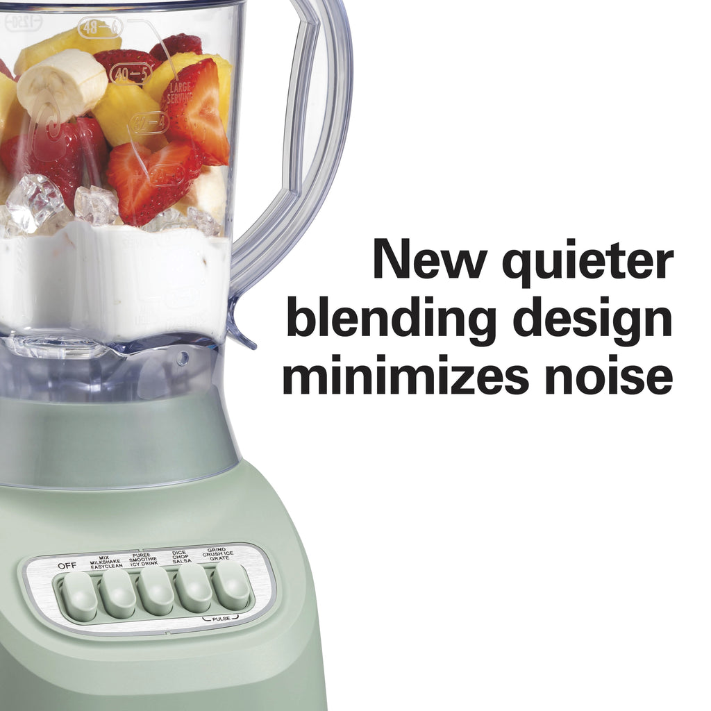 Hamilton Beach Smoothie Blender, 48 oz BPA-Free Jar 650 W 12-Function Countertop Blender for Kitchen, White