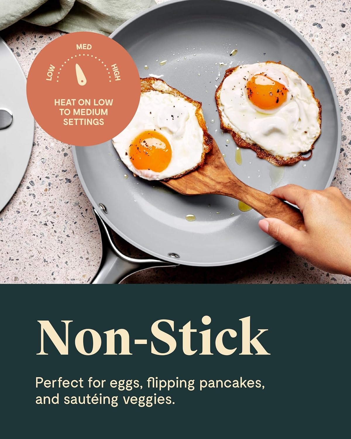 Caraway Ceramic Non-Stick Mini Fry Pan, 8'', Cream