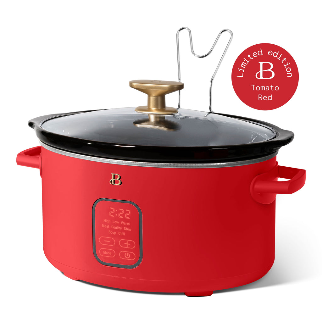 Beautiful 6 Qt Programmable Slow Cooker, Thyme Green by Drew Barrymore