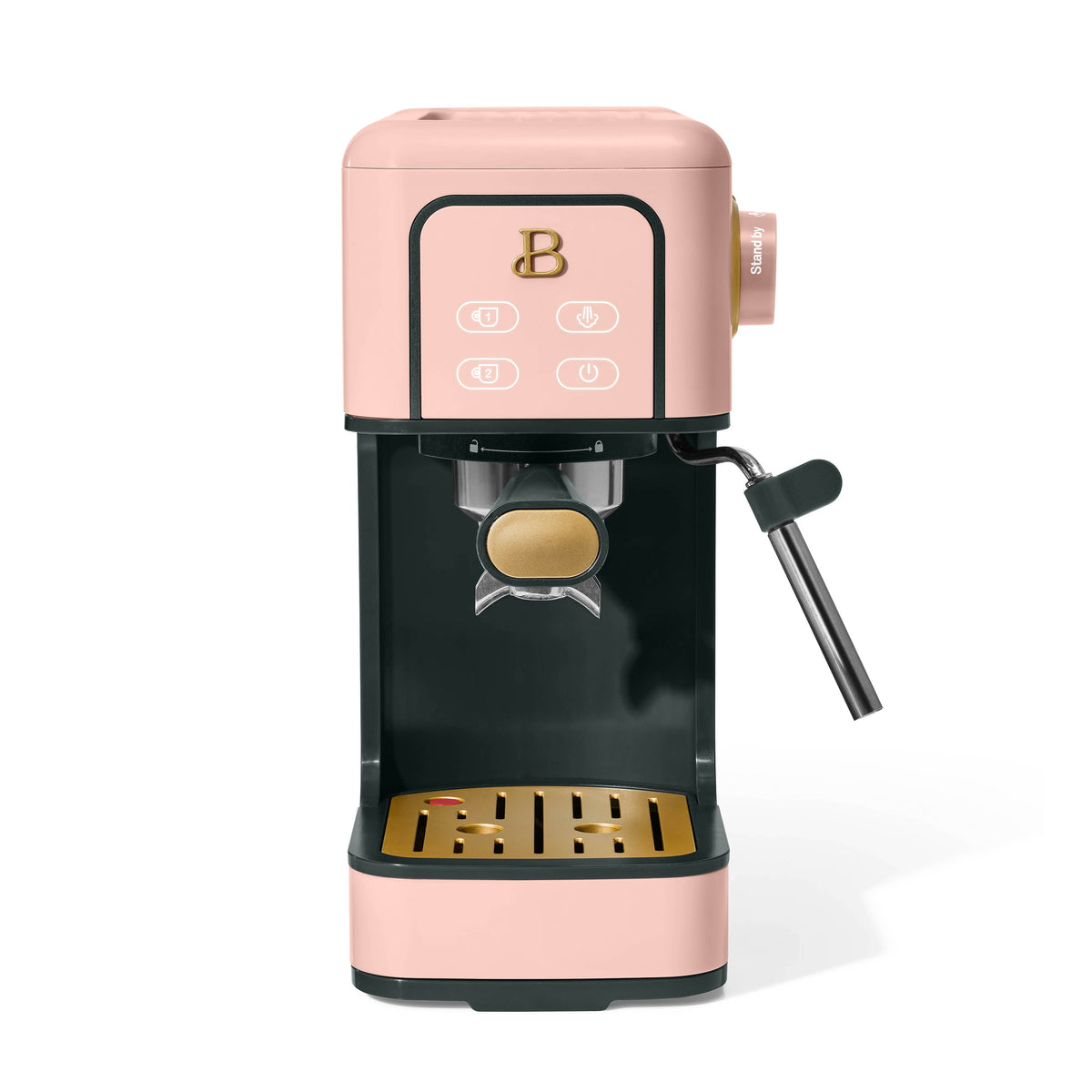 Beautiful by Drew Barrymore Slim Espresso Machine, 20-Bar Pressure, Black Sesame