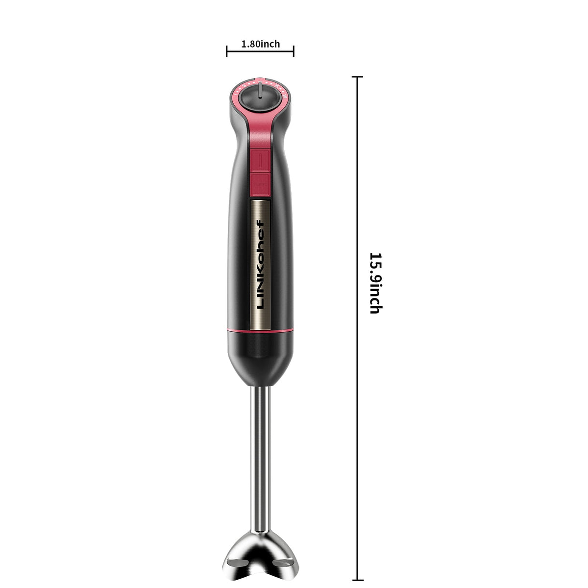 LINKChef Immersion Blender, 20-Speed 1000W Immersion Hand Blender, Stick Blender with Turbo Mode