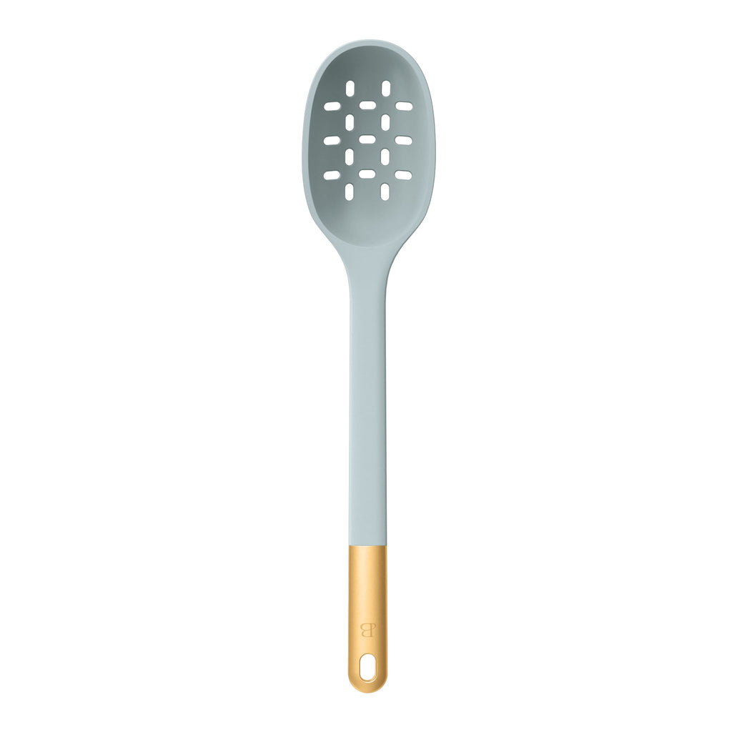 Beautiful 6-Piece Silicone Kitchen Tool Set with Ceramic Crock, Chocolate by Drew Barrymore
