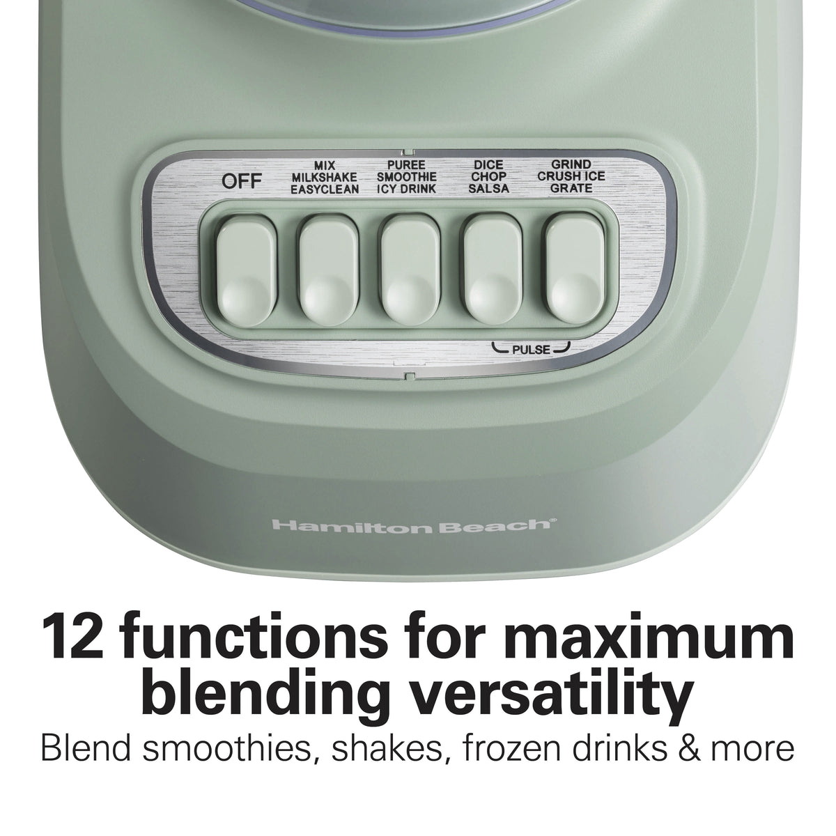 Hamilton Beach Smoothie Blender, 48 oz BPA-Free Jar 650 W 12-Function Countertop Blender for Kitchen, Black