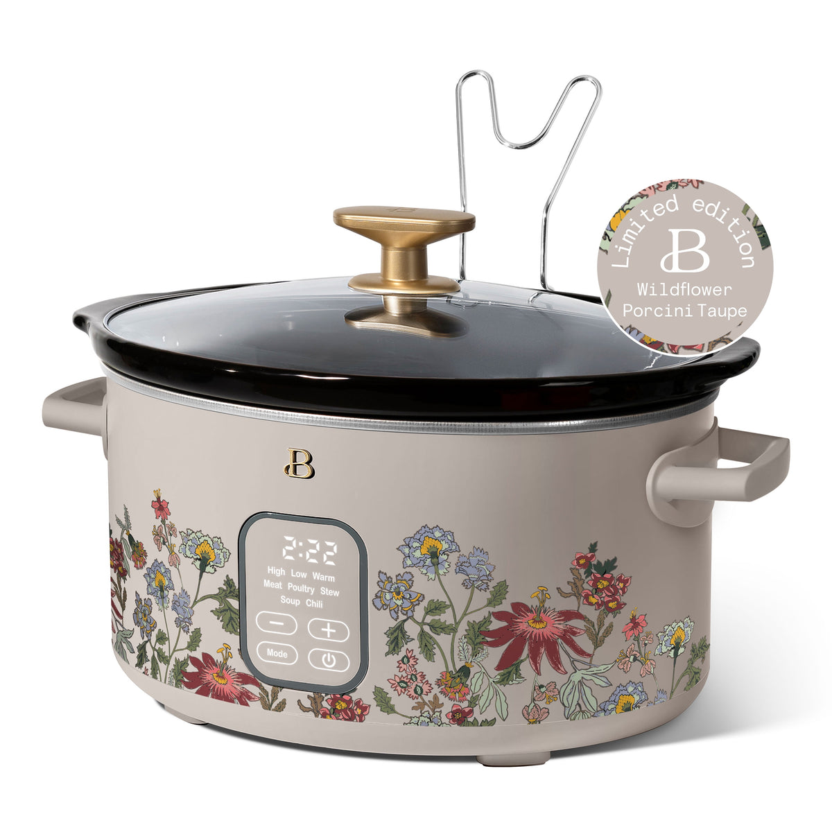 Beautiful 6 Qt Programmable Slow Cooker, Thyme Green by Drew Barrymore