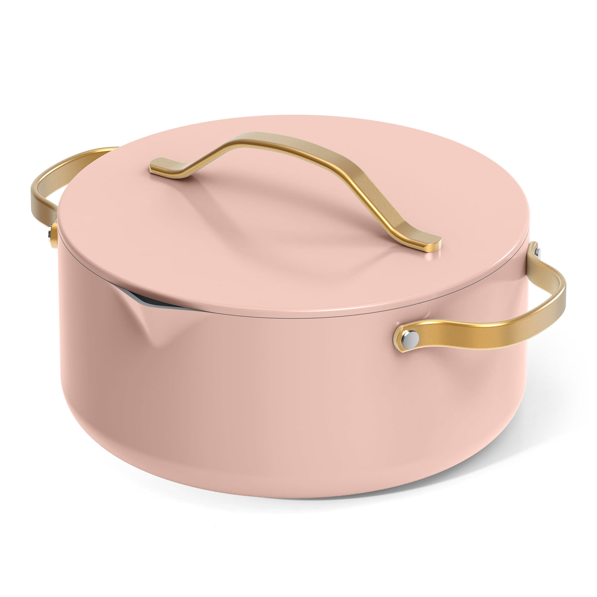 Beautiful 12-Piece Cookware Set, Pots and Pans with Strainer Lids and EverGood Ceramic Nonstick Coating, White Icing by Drew Barrymore