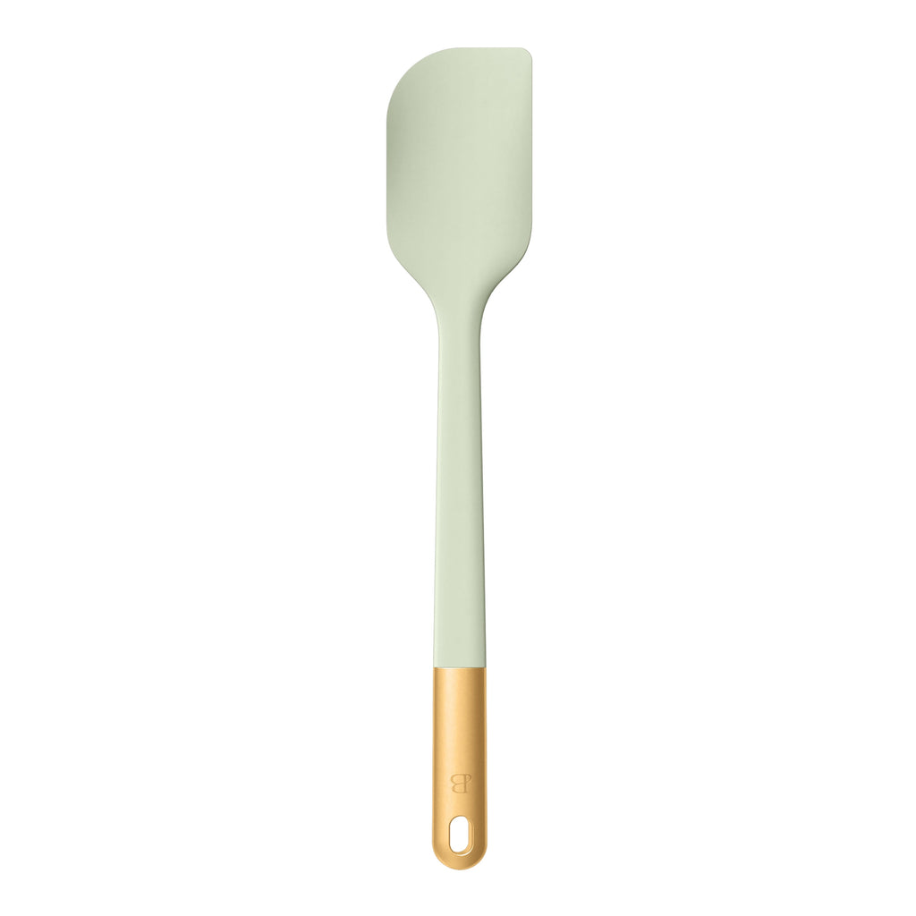 Beautiful 6-Piece Silicone Kitchen Tool Set with Ceramic Crock, Chocolate by Drew Barrymore