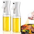 AGCAN Oil Sprayer for Cooking, 2 Pack Glass Olive Oil Sprayer Mister 220ml/7.4oz Glass Oil Dispenser for Air Fryer, BBQ, Baking, Salad