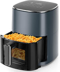 Air Fryer, 6-Quart Smart Air Fryer, 12-in-1 Functions - Air Fry, Roast, Reheat, Dehydrate, Bake, Steam, and More, 400Â°F Max Temperature, Grey