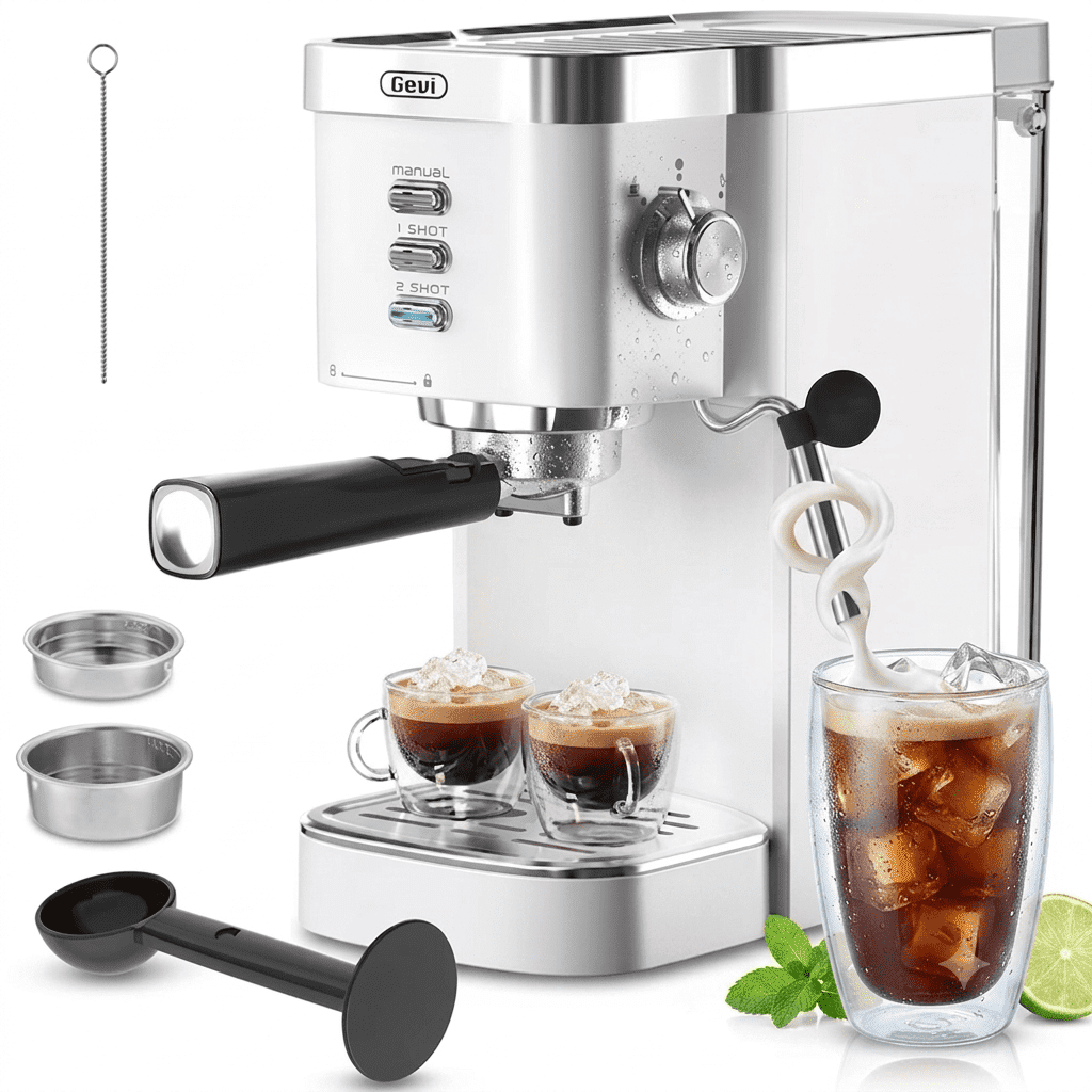 Gevi 20 Bar Espresso Machine, Coffee Maker with Milk Frother