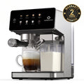LINKChef Espresso Coffee Machine Maker with Milk Frother Semi-Automatic Cappuccino and Latte Machine for Home, Stainless Steel