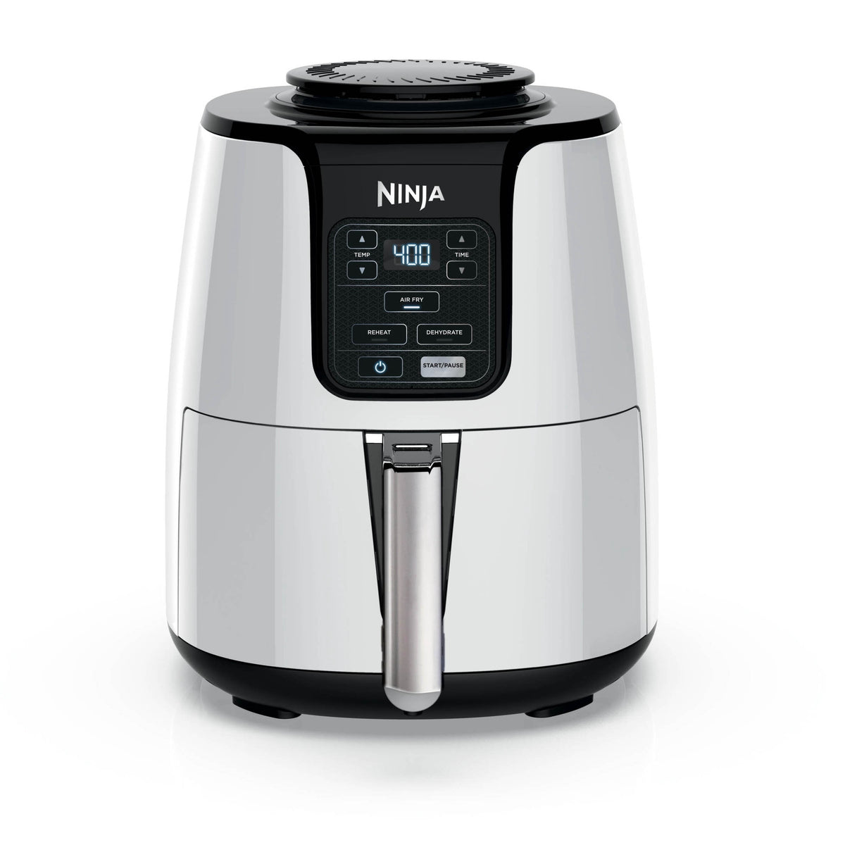 Ninja Air Fryer 4-Qt, 3-in-1, Air Fry Reheat Dehydrate, Nonstick, Dishwasher Safe, Compact, AF100WMWH White