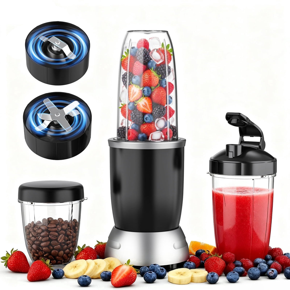 ONSON Smoothie Blender, 1800W High-Speed Countertop Blender, 70 Oz BPA-Free Jar for Shakes, Smoothies, Frozen Drinks & Ice Crushing