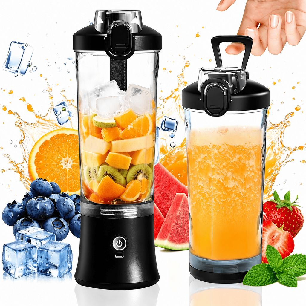 ORFELD Personal Portable Blender, Small Kitchen Appliances Blender Cup for Shakes and Smoothies Rechargeable Shaker Bottle, 20oz