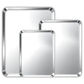 TINANA Stainless Steel Baking Sheet Pan Set, 3 Pack 16/13/10 Inch Cookie Sheets, Mirror Finish, Oven and Dishwasher Safe
