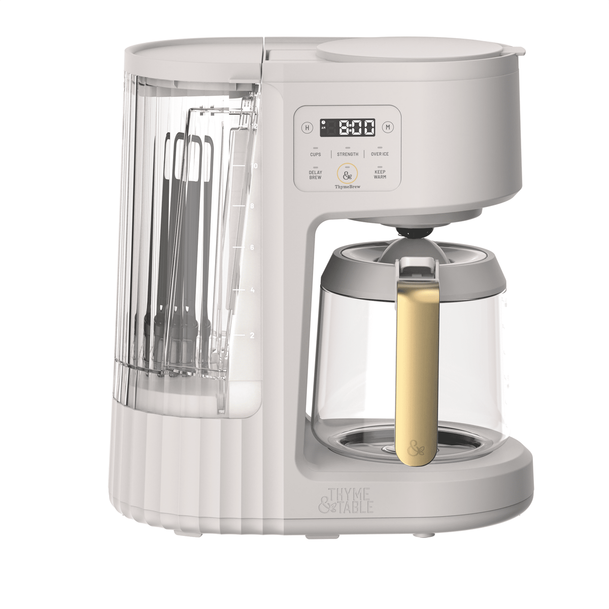 Thyme & Table 12-Cup Programmable Drip Coffee Maker, 60oz Water Reservoir, Atlantic Blue
