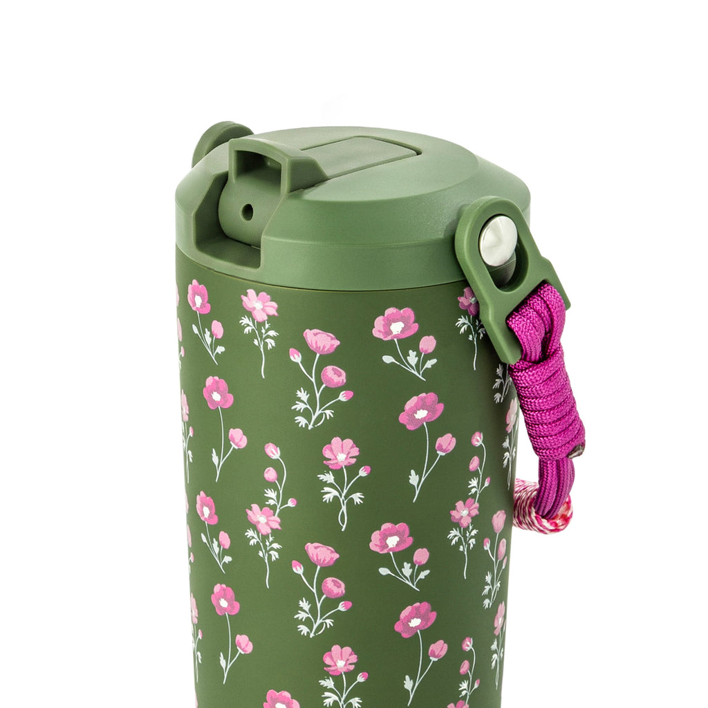 Jacey Duprie x TAL Hudson 24oz Stainless Steel Water Bottle with Paracord Handle, Jardin