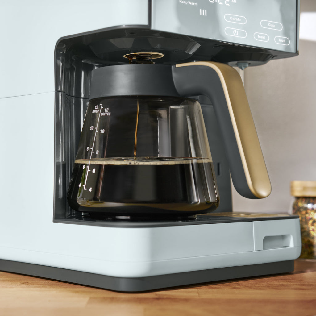 Beautiful by Drew Barrymore Multi-Brew 12-Cup Programmable Drip & Single-Serve Coffee Maker, White Icing