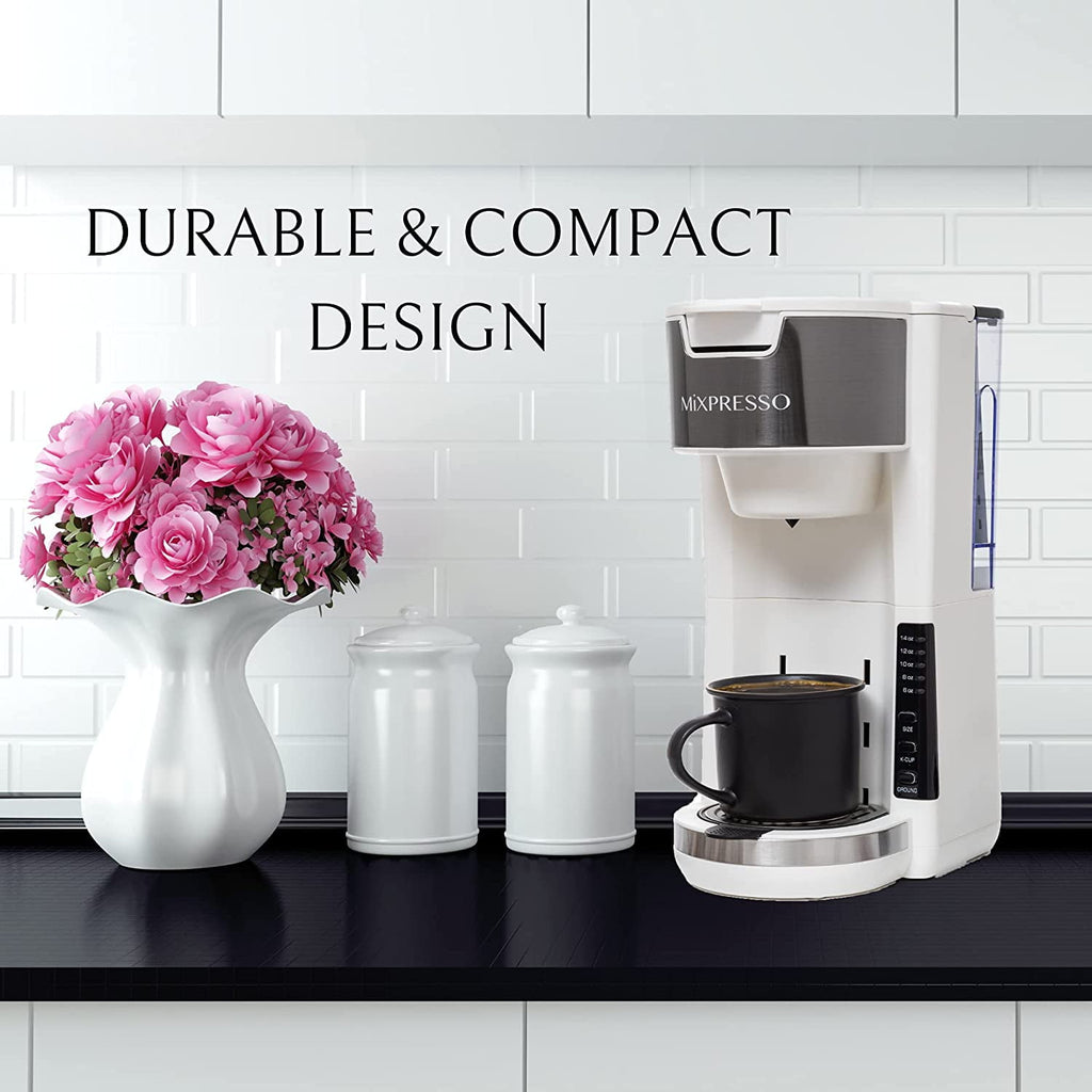 Mixpresso Single Serve Coffee Brewer, White