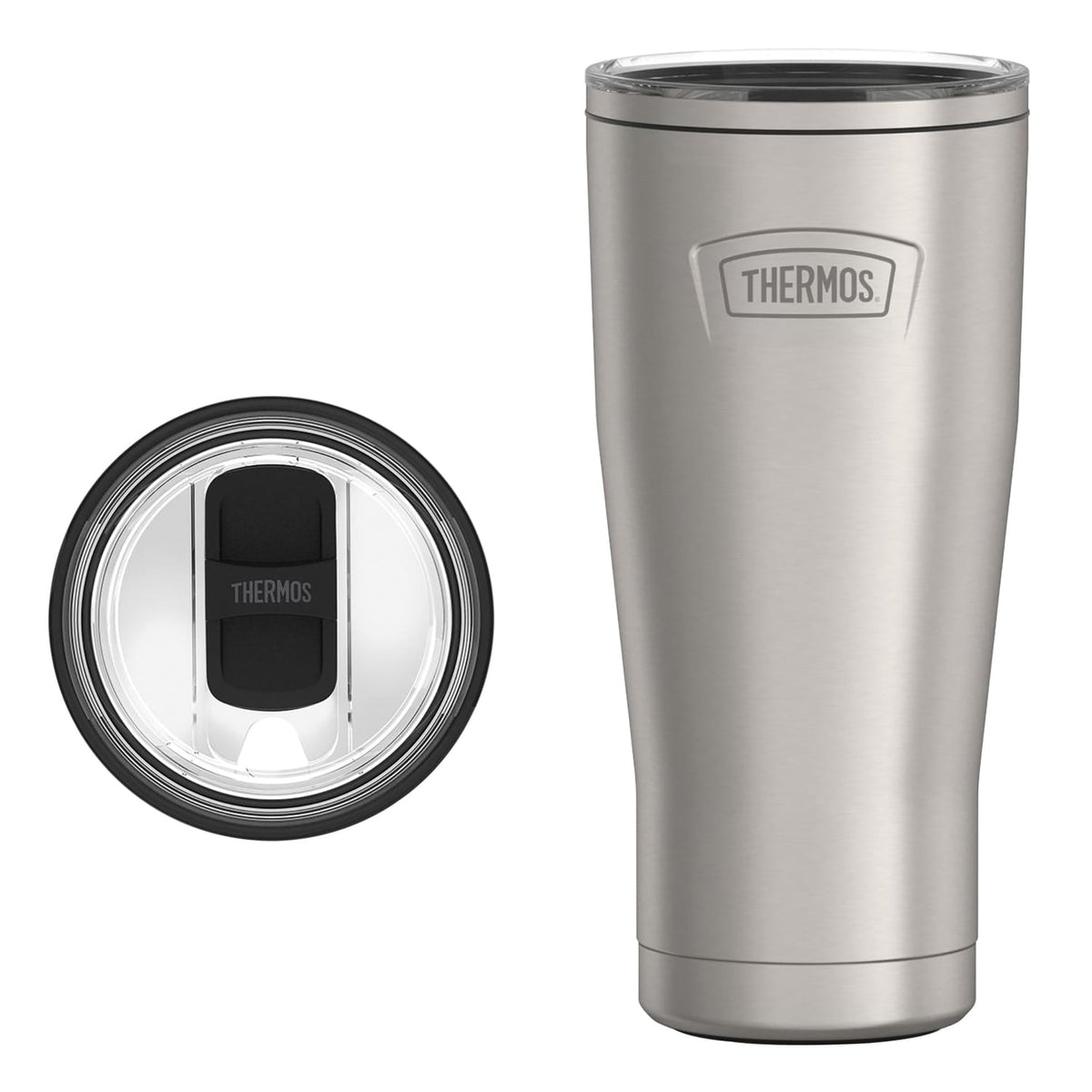 Thermos Stainless Steel Tumbler, w/ Slide Lock Lid, Graphite, 24 oz