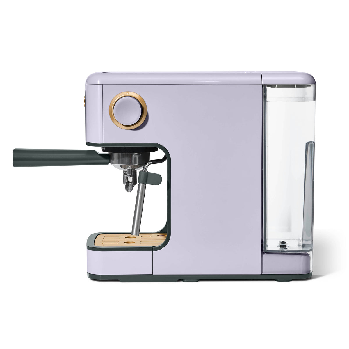 Beautiful by Drew Barrymore Slim Espresso Machine, 20-Bar Pressure, Black Sesame
